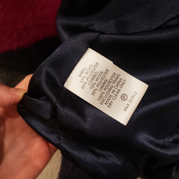 PLENTY Sz S Coat Wool Dusken Funnel Neck Coat - Picture 11 of 11